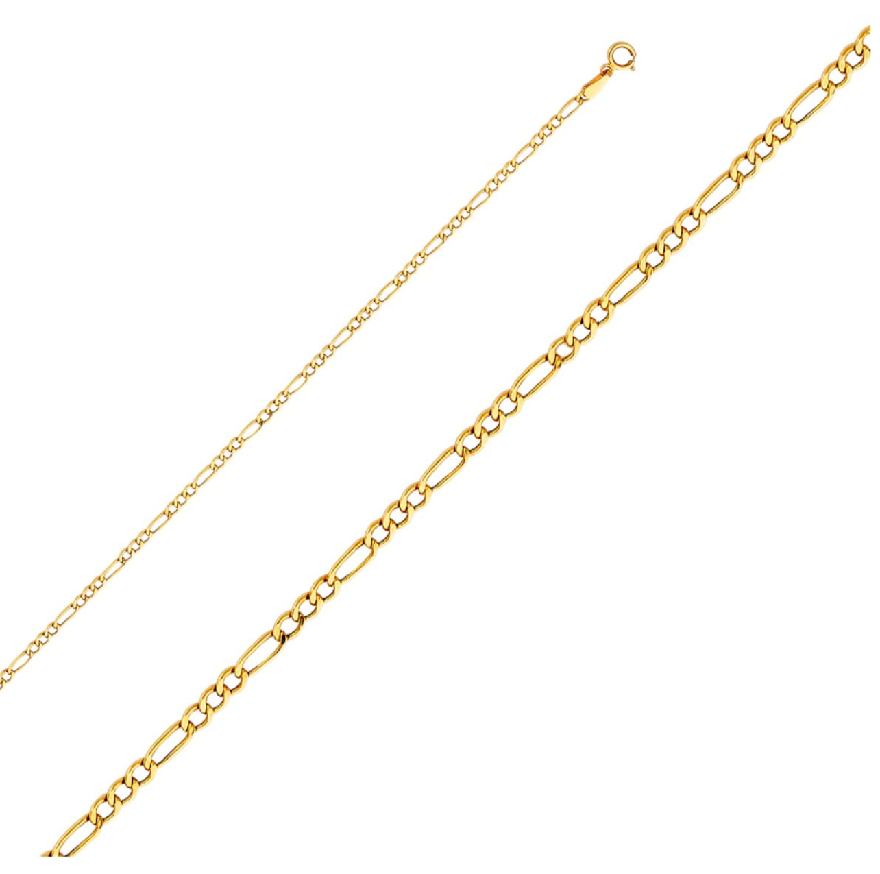 Hollow fígaro 3+1 yellow gold