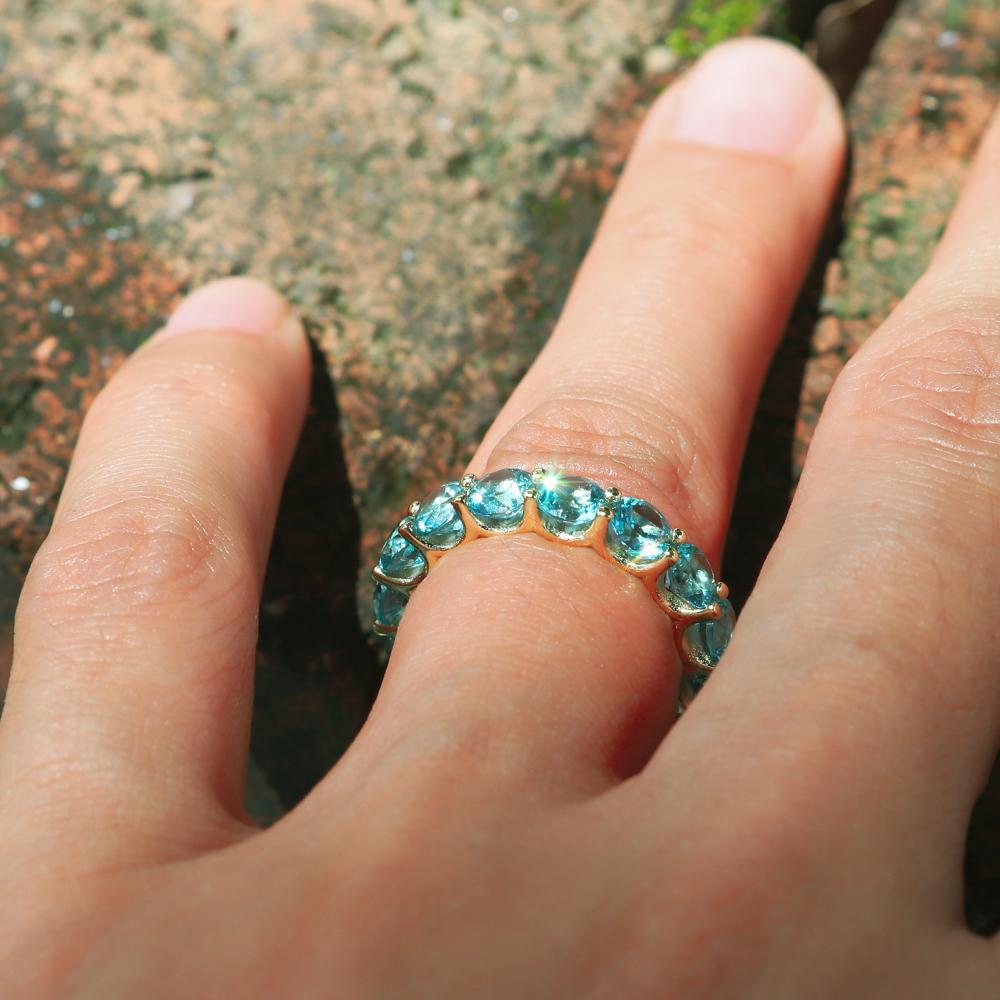 TENNIS RING - BLUE & GOLD