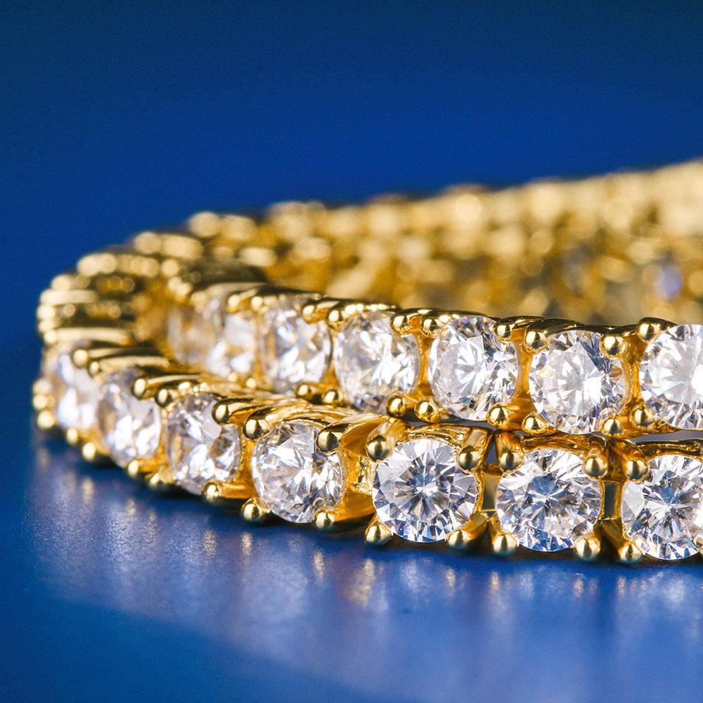 3MM TENNIS BRACELET - GOLD