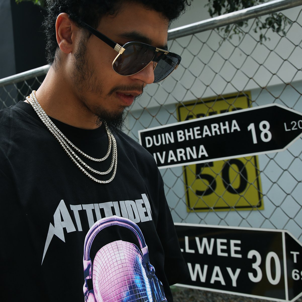 4MM TENNIS CHAIN - WHITE GOLD PLATED