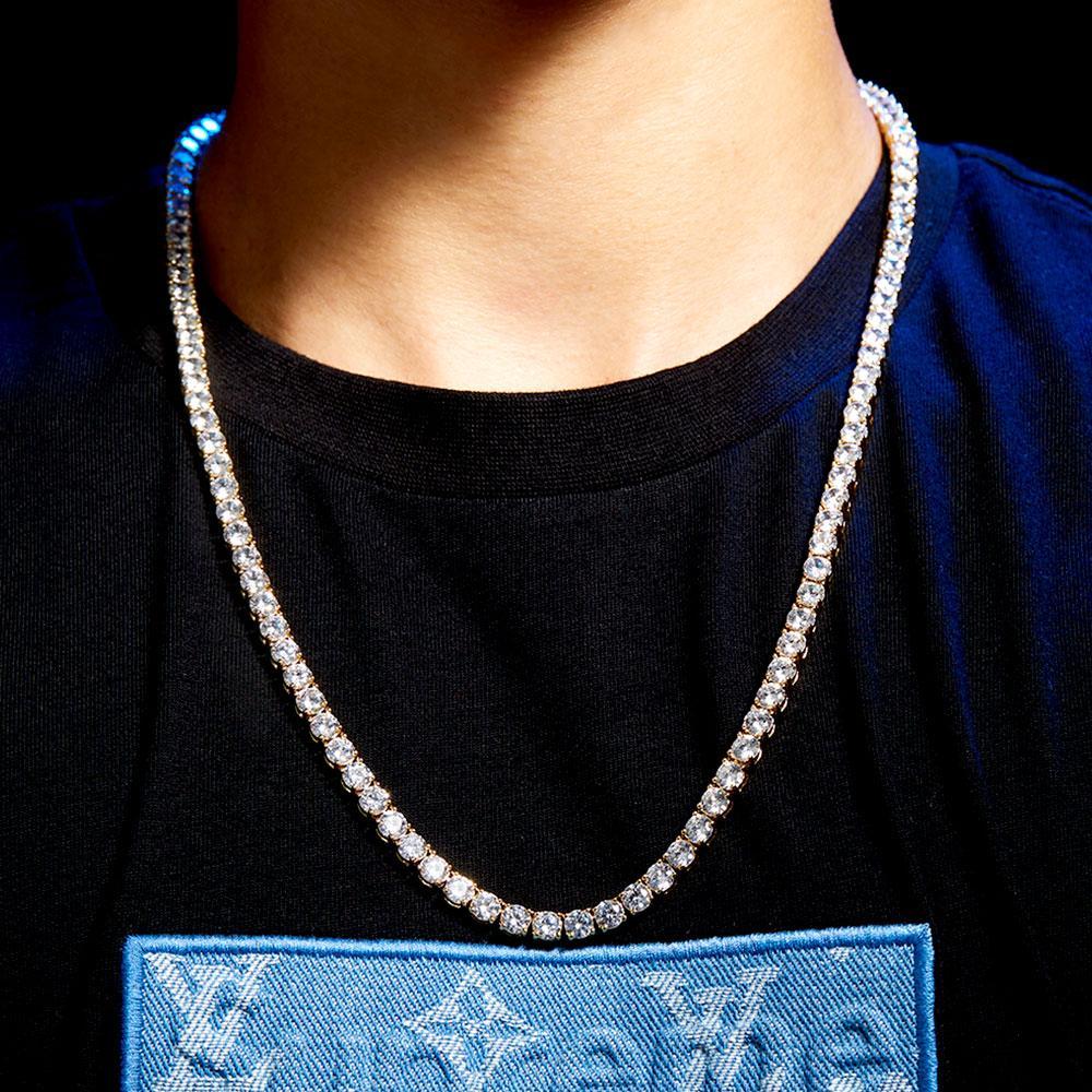 5MM TENNIS CHAIN - GOLD PLATED