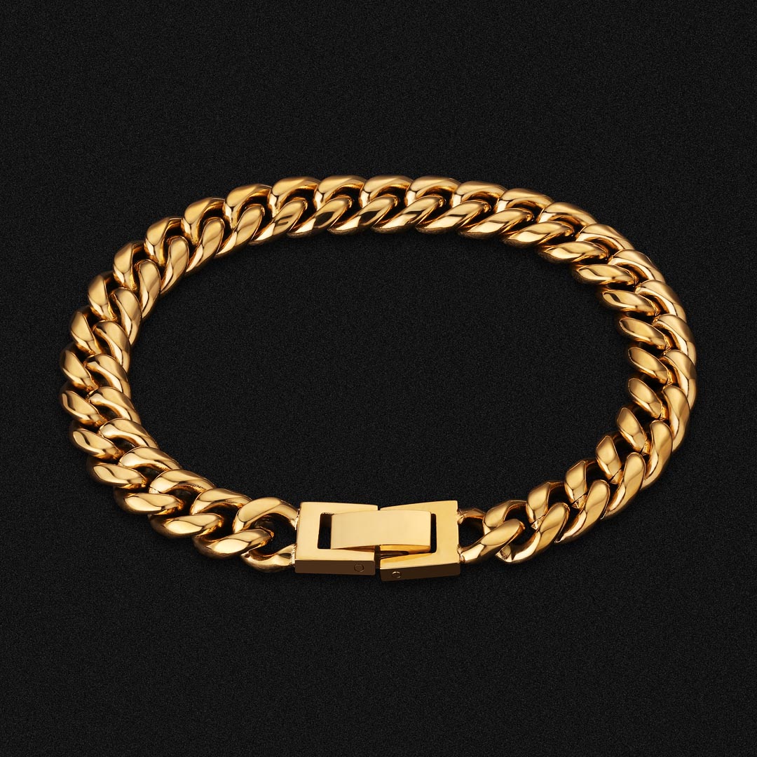 8MM MIAMI CUBAN BRACELET - 18K GOLD