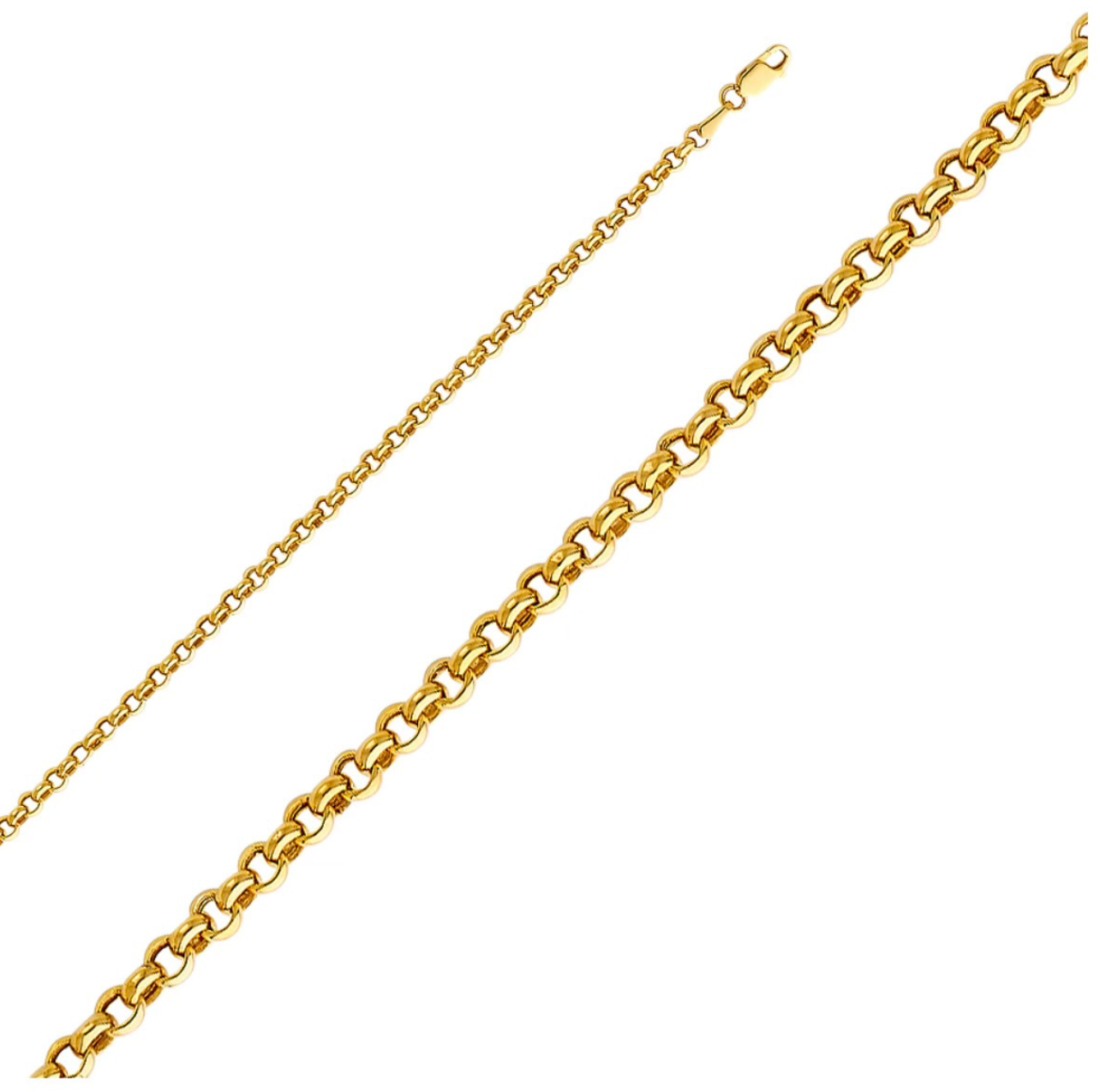 Hollow classic & angled rolo