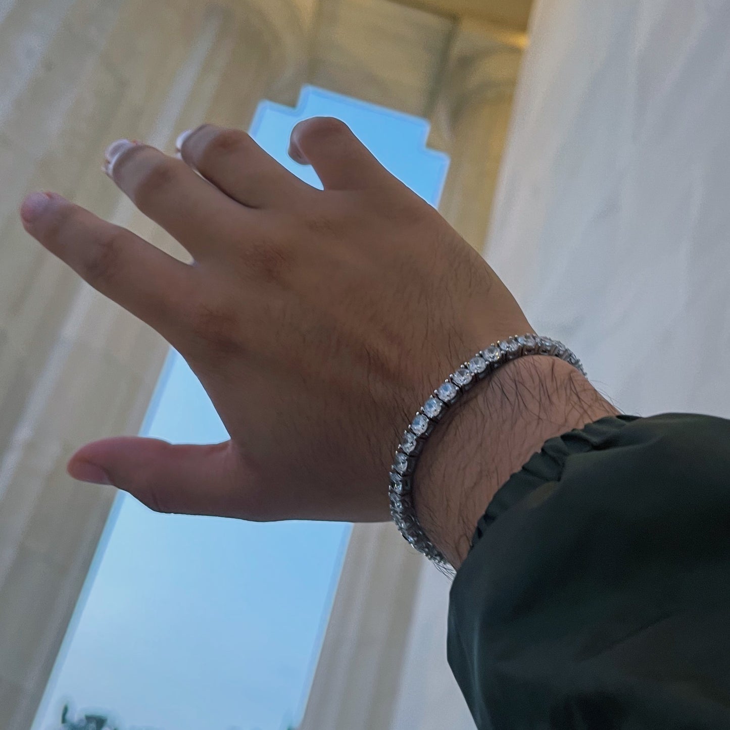 5MM TENNIS BRACELET - WHITE GOLD