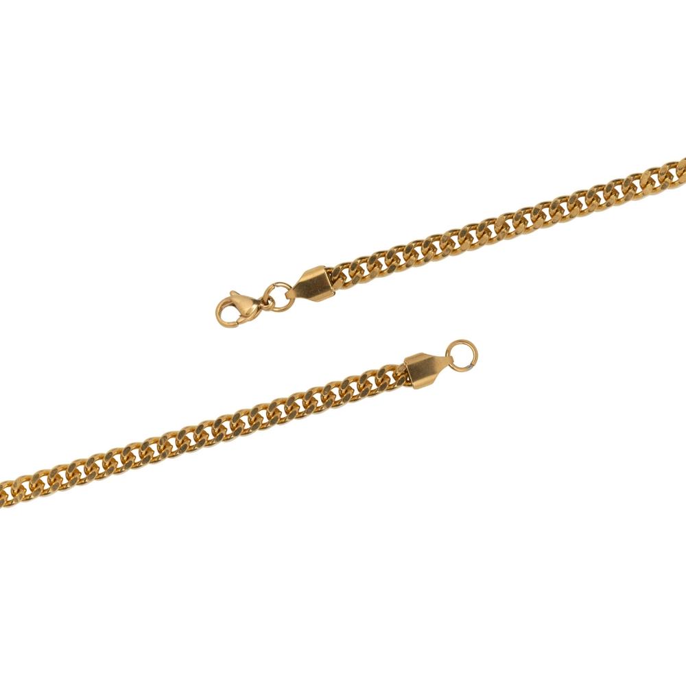 MICRO CUBAN CHAIN - 3MM 18K GOLD PLATED