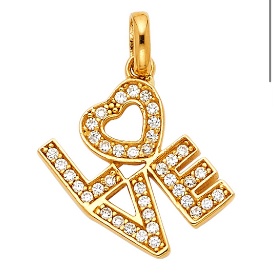 Love Gold Charm