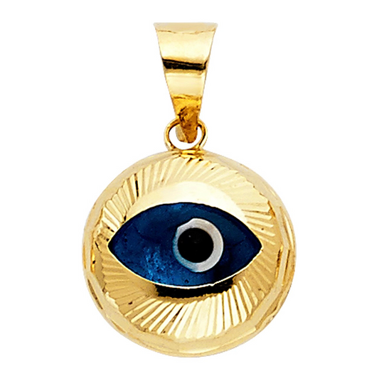 Blue Eye Gold Charm
